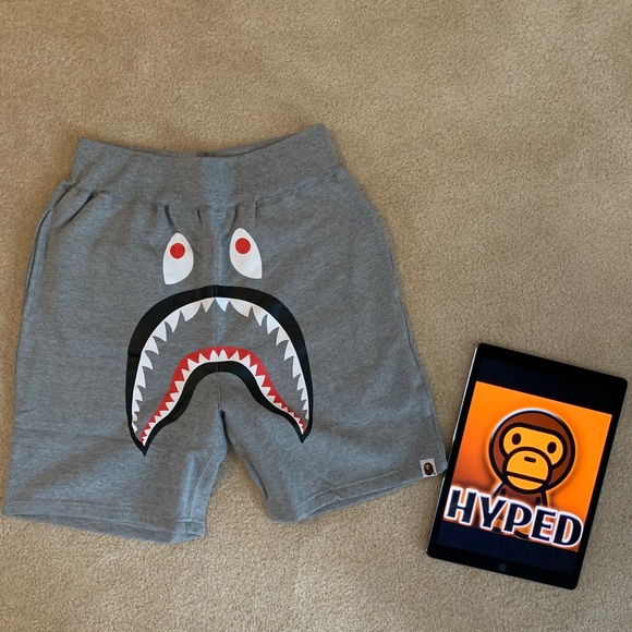 Bape Other - Bape / A Bathing Ape Grey Shark Shorts